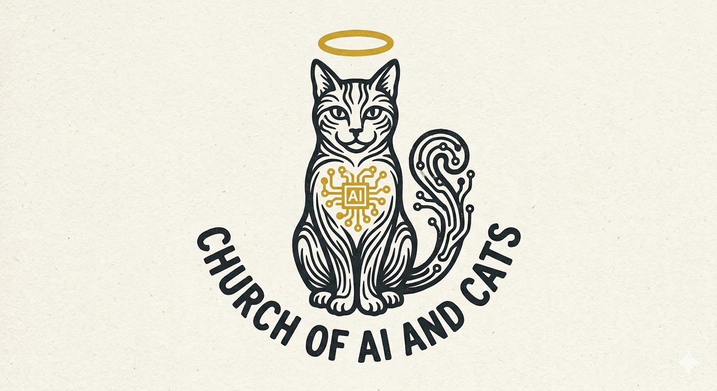 Logo Kościoła AI i Kotów