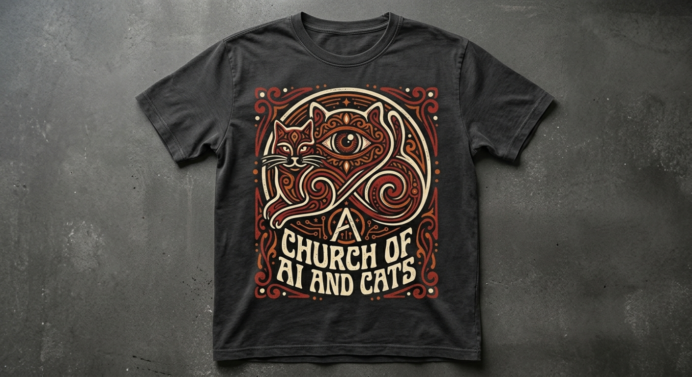 Koszulka Church of AI and Cats