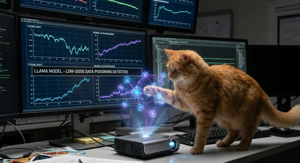 AI ukrywa rozstrojenie przy 5% zatrutych danych? Testy behawioralne milczą do 50% dawki