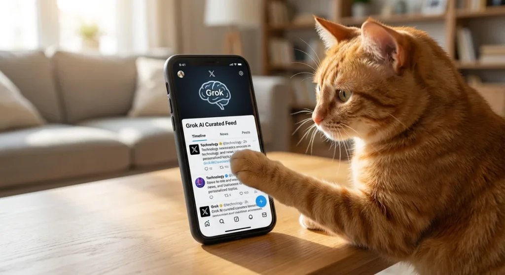 Grok przejmie kontrolę nad Twoim feedem na X. Elon Musk stawia AI przeciwko nudzie